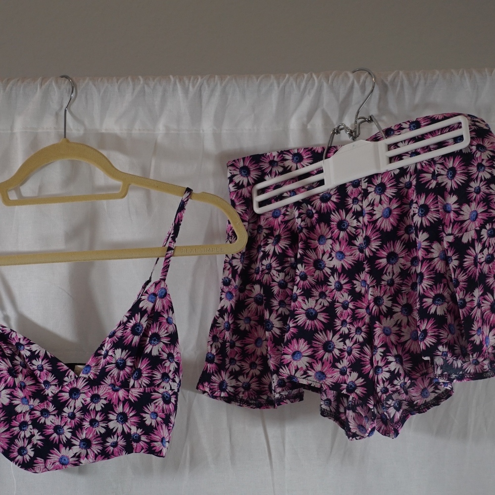LF Rumor Boutique - Pink & Purple Two Piece Set XS